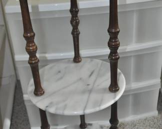 Wood and Marble Table 