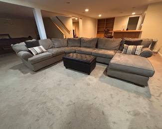 2ND SECTIONAL WITH OTTOMAN, PILLOWS