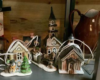 Vintage Christmas village.