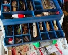 Vintage Fishing Equipment from Lures to Reels to Rods to Tackle Boxes
