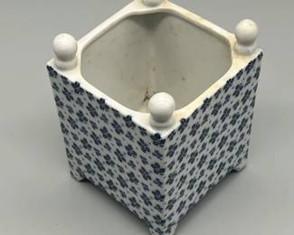 Estee Lauder Porcelain blue and white planter