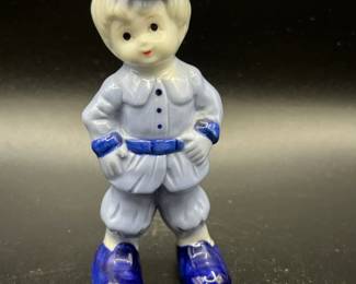 Blue Dutch Boy figurine