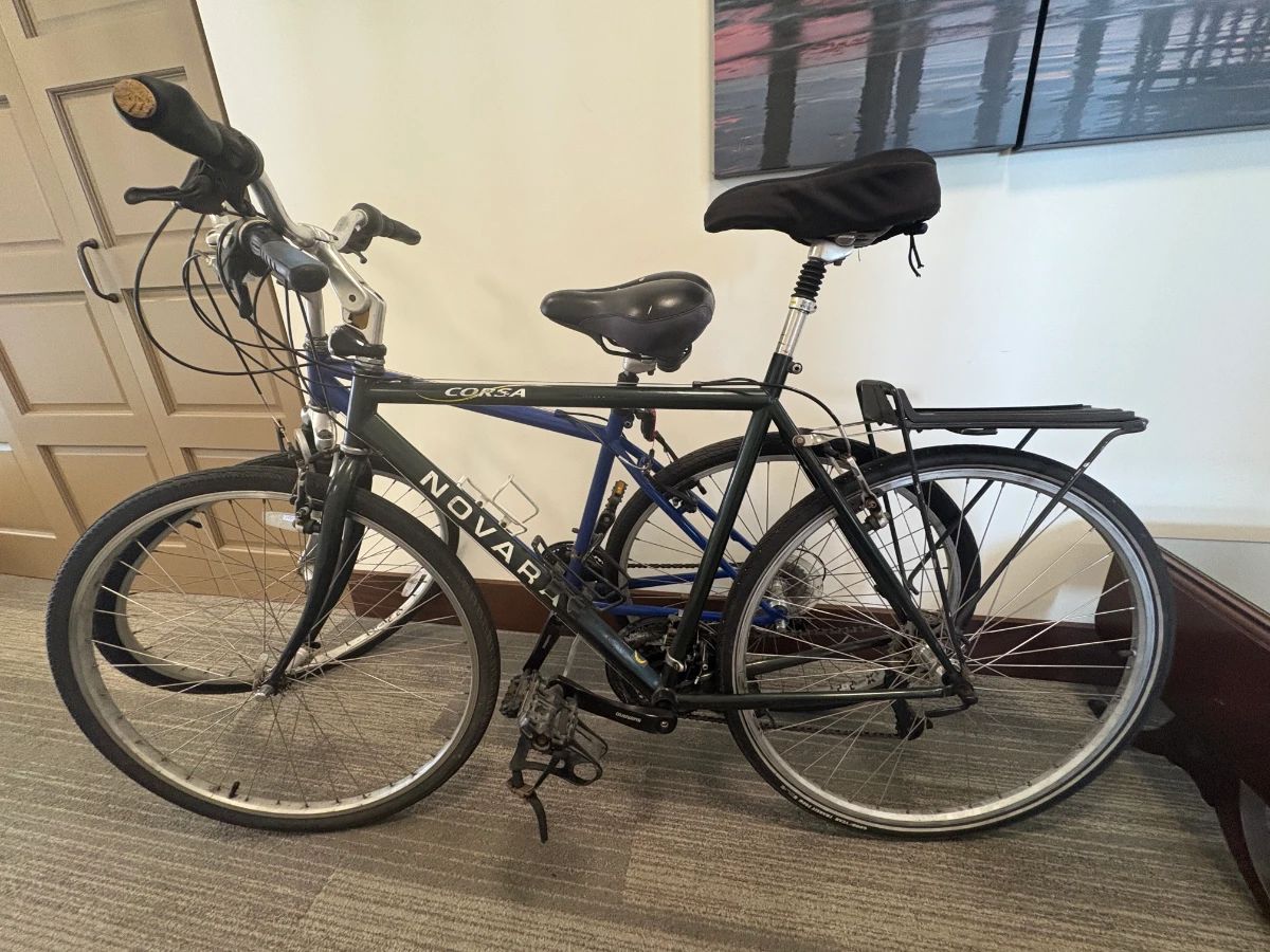 2 nine speed bicycles