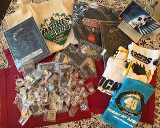 Padre and Charger memorabilia