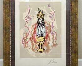 Hand Signed and Numbered Salvador Dali Lithograph 