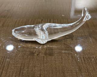 Baccarat Crystal Whale Sculpture 