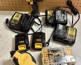 DeWalt Drill and Batteries 