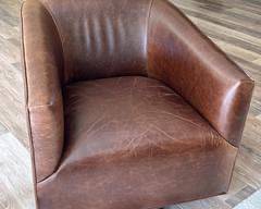 Restoration Hardware Leather Club Chair 