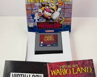 Nintendo Virtual Boy Game: Wario Land - Box in good shape - Manual and supplemental docs included