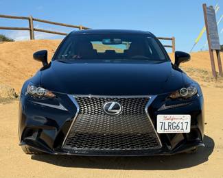 2015 Lexus IS 350.  ~52,000 miles. Zero accidents. F-Sport package, red leather heated/aircon'd seats.  Minor cosmetic scrapes.  Side mirror plastic cracked.  More pics available upon request.