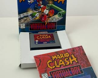 Nintendo Virtual Boy Game: Mario Clash - Box in good shape - Manual included