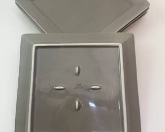 Restoration Hardware Plates (Grey) - 8"