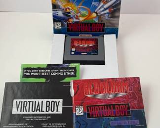 Nintendo Virtual Boy Game: Red Alarm - Box in good shape - Manual and supplemental docs included