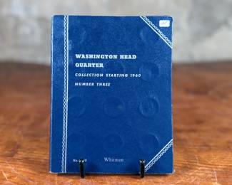 This lot features a beautiful collection of silver quarters, held and displayed in a Whitman folder. There are a total of thirty-three (33) silver quarters.
