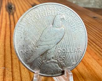 This lot features a 1922 Peace Dollar.