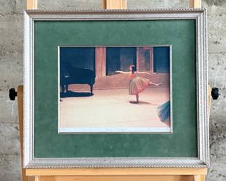 This lot features a limited edition lithograph by listed artist, Frank Lynch. Titled and signed lower right, measures in frame, 19” H x 21.5” W.