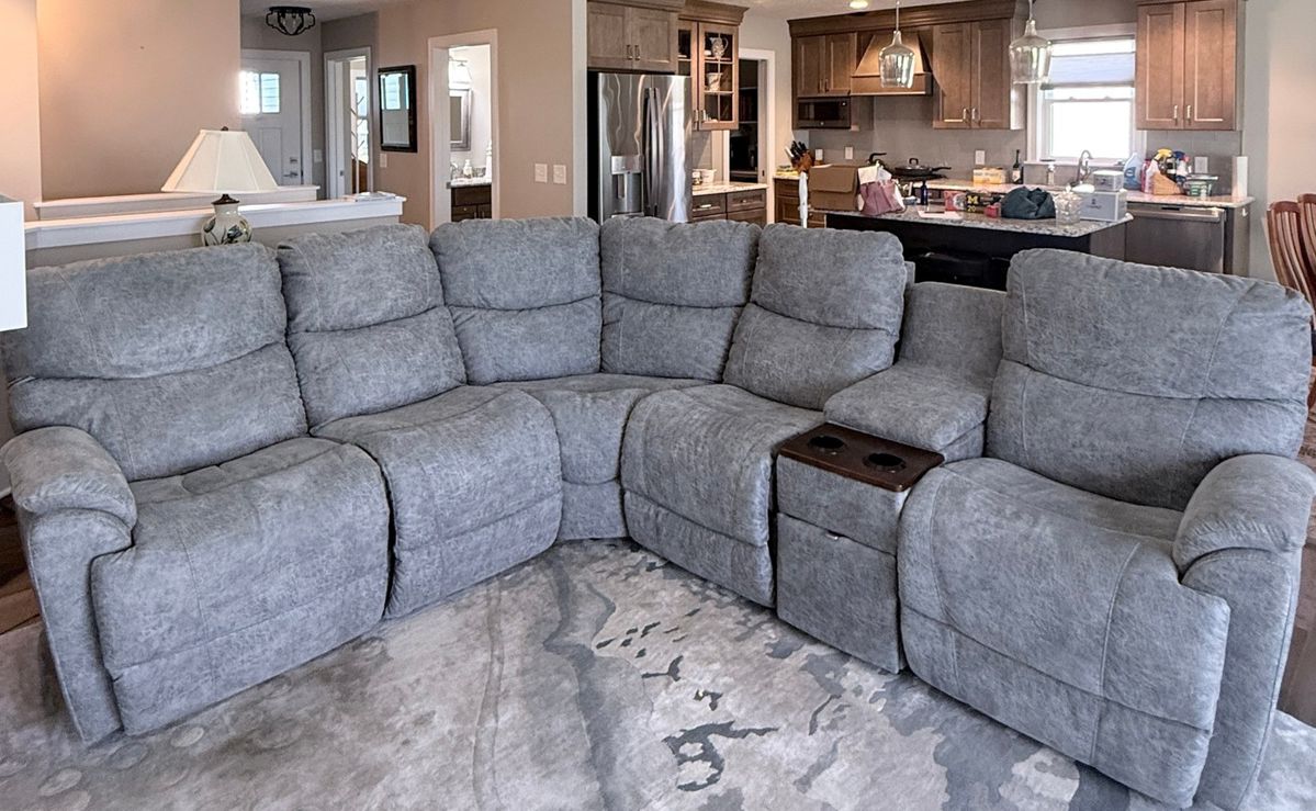 La-Z-Boy Trouper Reclining Sectional Sofa with USB Ports