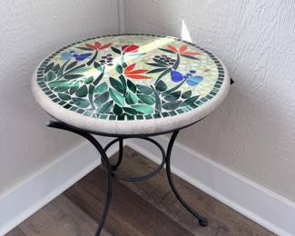 Neille Olson Home & Garden Mosaic Top Side Table