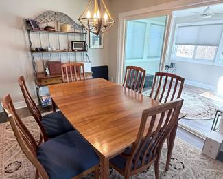 Solid Wood Dining Table and Chairs Set