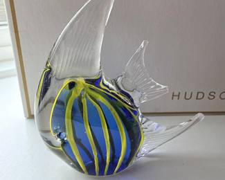 Blown Glass Angelfish Figurine