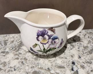 Portmeirion Botanic Garden Creamer with Pansy and Butterfly Decoration