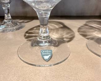 Orrefors "Intermezzo Black" Champagne Coupe Glass