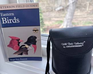 Peterson Field Guide to Eastern Birds and Wild Birds Unlimited by Celestron Binocular Case