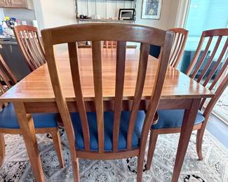 Solid Wood Dining Table and Chairs Set