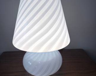 Murano Swirl Mushroom Lamp
