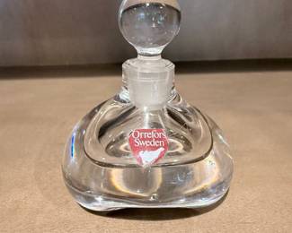 Orrefors Sweden Crystal Perfume Bottle
