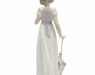 Lladro "Lady with Parasol" Porcelain Figurine