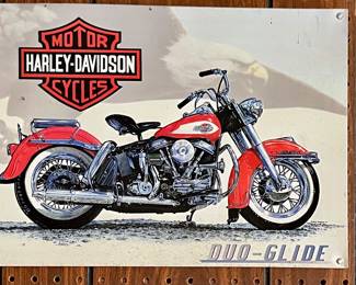 Harley/Davidson Duo-Glide Metal Sign