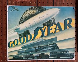 Metal Good Year sign 