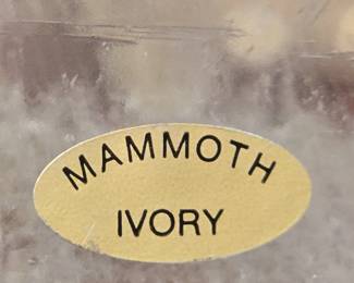 Mammoth Ivory Polar Bears on Quartz Sculpture second image