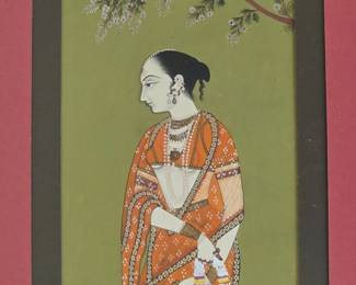 Mughal Miniature Painting of a Woman second image