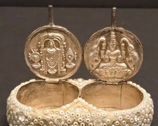 Vintage Indian Hindu Deities Hinged Trinket Box