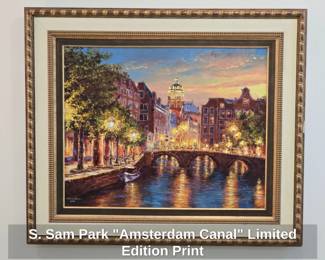 S. Sam Park Amsterdam Canal Limited Edition Print