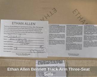 Ethan Allen Bennett Track Arm ThreeSeat Sofa second image