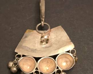 Yemeni Silver Pendant with Bells 