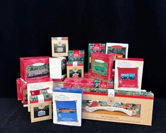 25 Hallmark Keepsake Ornaments *Yuletide Central Train Collection *Claus & Co. *Christmas Skyline