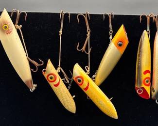 Vintage PNW Salmon Plug Lures * 2 Martin * 2 Nelson * 1 Rosegard *