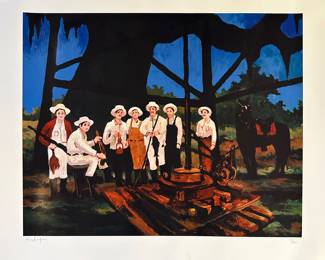 “Louisiana Gold” George Rodrigue … We have a total of SIX of these Serigraphs all numbered & signed by artist.