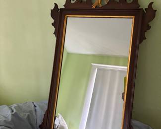 Georgian style mahogany mirror