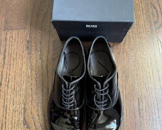 Hugo Boss patent leather dress shoes