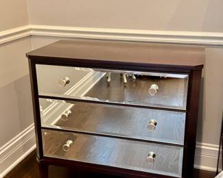 Pr. Ethan Allen Veronica mirrored chests 32.5"h x 35"w x 18"d