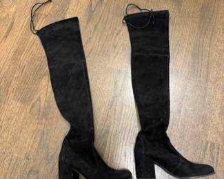 Stuart Weitzman suede thigh high boots size 10