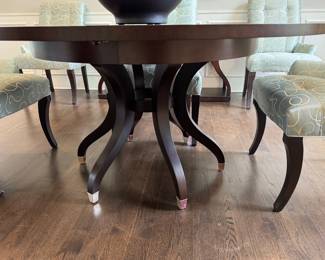 60" Ethan Allen dining table plus one leaf