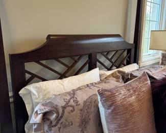 Ethan Allen queen four poster bed