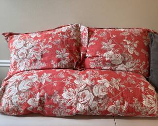 Ethan Allen Queen duvet & shams