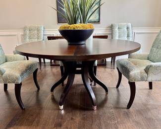 60" Ethan Allen dining table plus one leaf